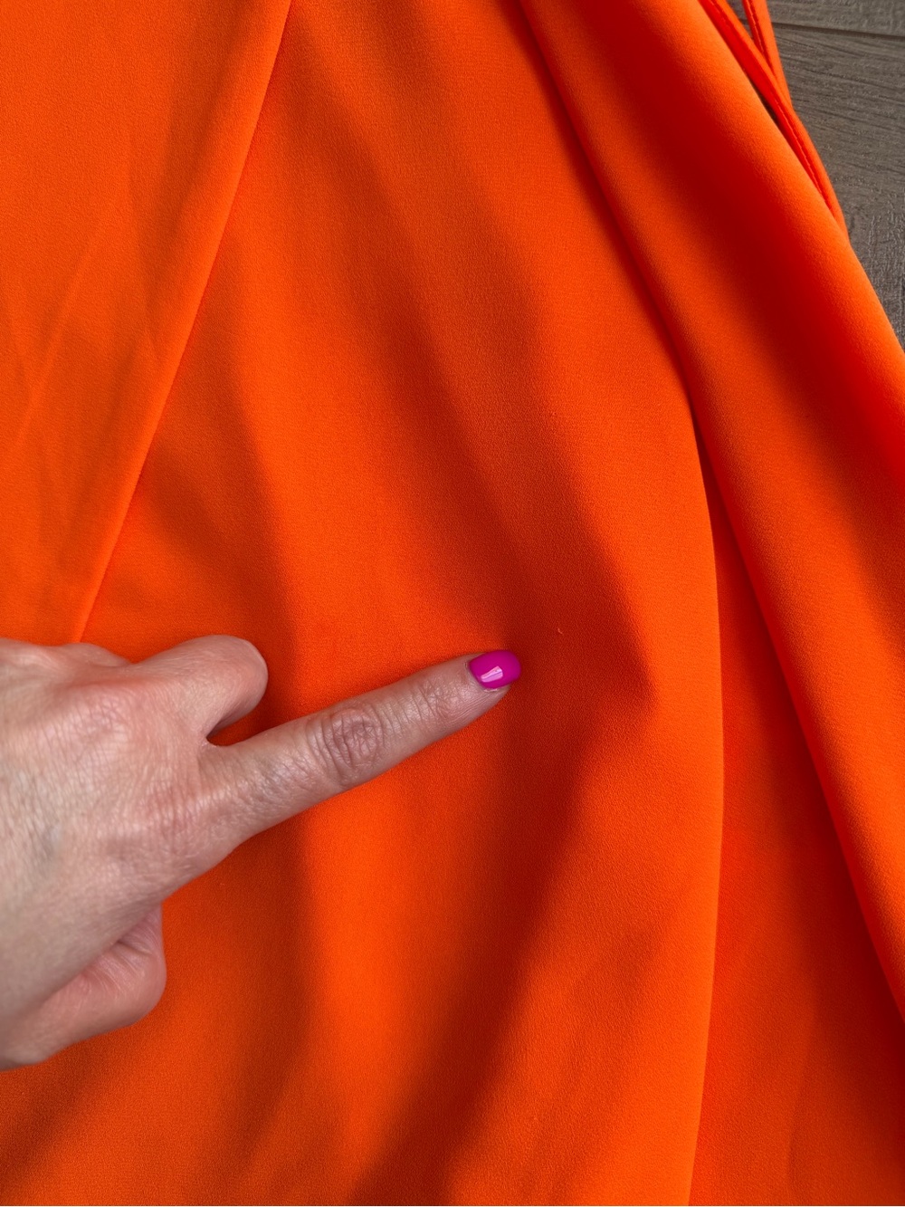 Alice + Olivia orange Wrap mini Dress - size 8 - Picture 2 of 6